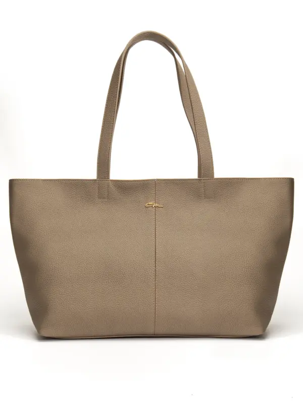 Vera Omuz Çantası Hakiki Deri Krem